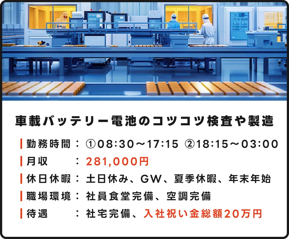 バッテリー製造