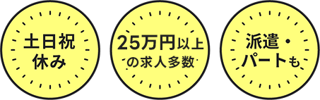 土日祝休み 扶養内で働ける 派遣・パートも