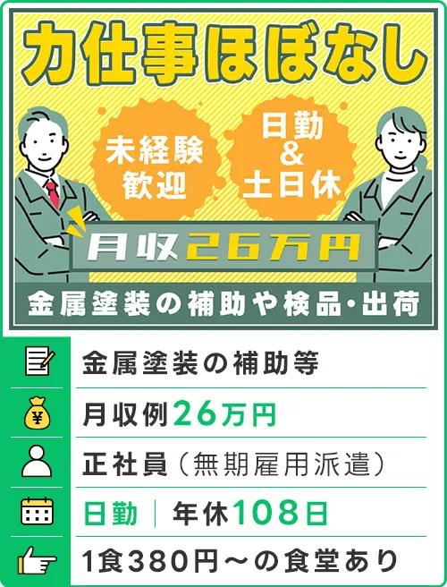 金属塗装の補助等