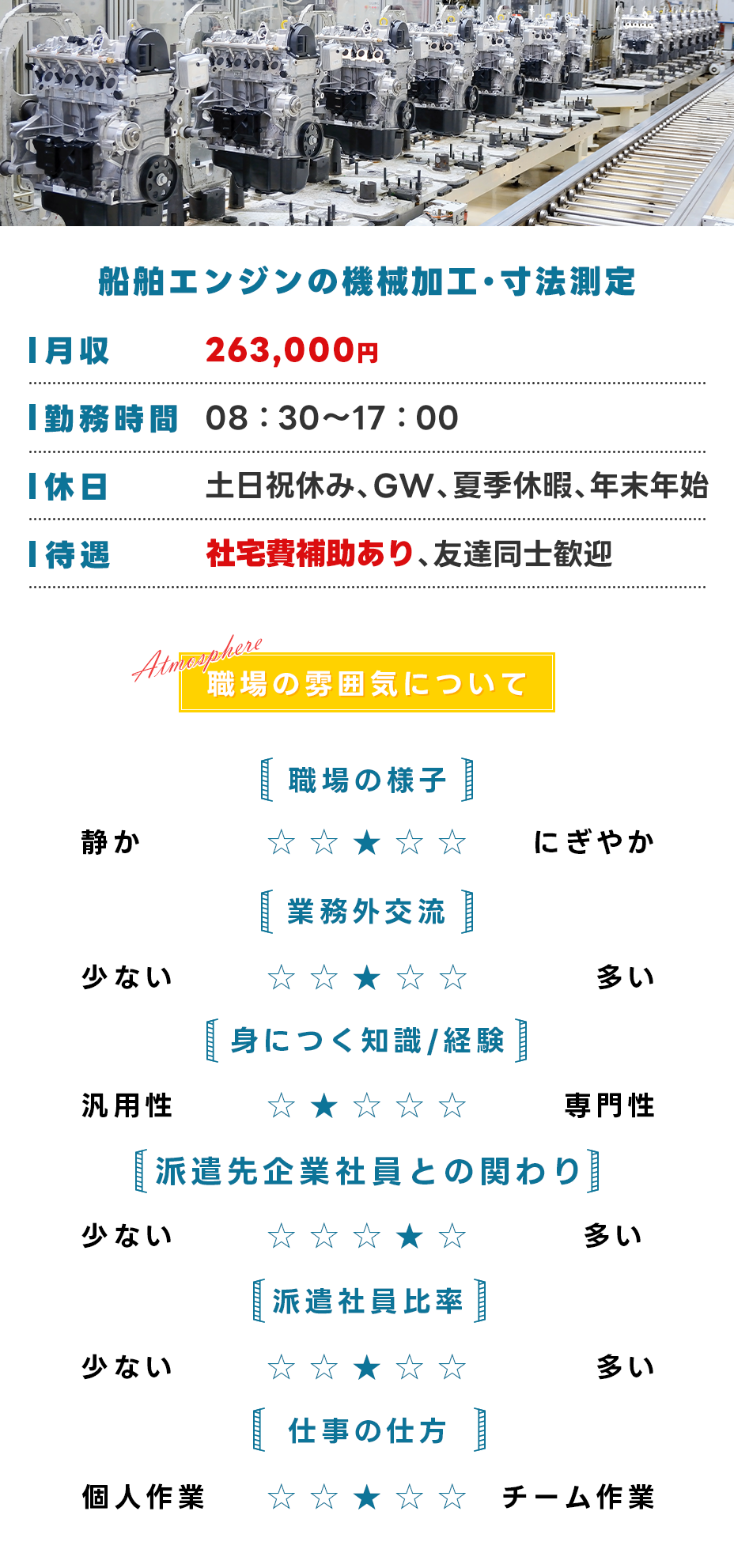 トラック製造の組立・加工