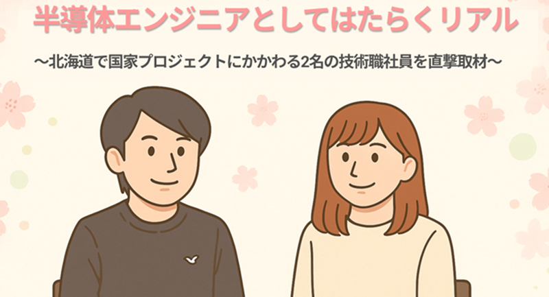 半導体エンジニアとしてはたらくリアル ～北海道で国家プロジェクトに関わる2名の技術職社員に直撃取材～Vol.1